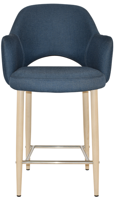 Stool Albury Arm 650 Metal Birch - Gravity