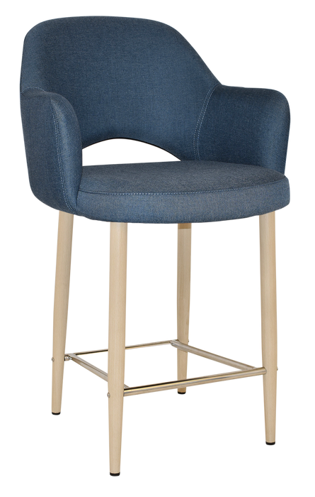 Stool Albury Arm 650 Metal Birch - Gravity