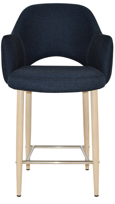 Stool Albury Arm 650 Metal Birch - Gravity