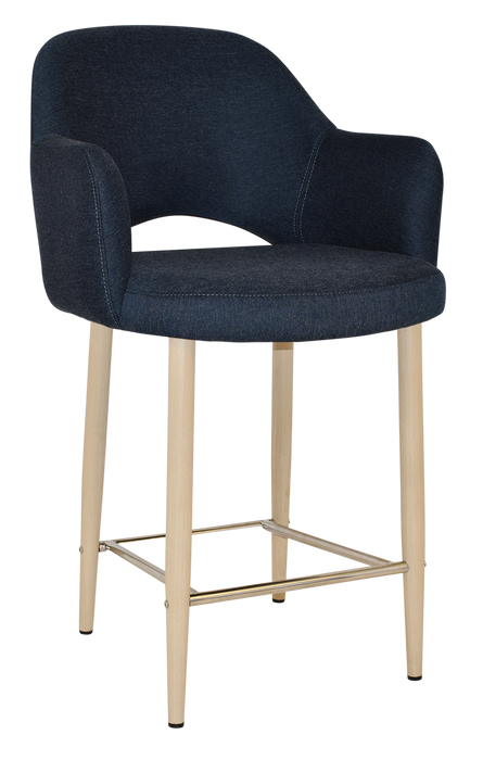 Stool Albury Arm 650 Metal Birch - Gravity