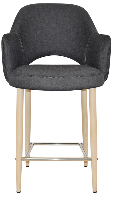 Stool Albury Arm 650 Metal Birch - Gravity