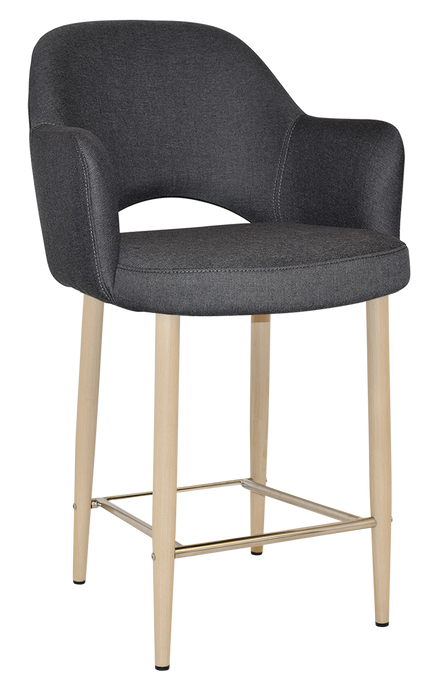 Stool Albury Arm 650 Metal Birch - Gravity