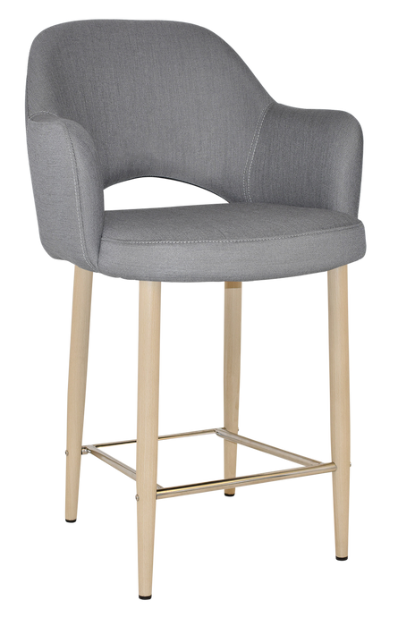 Stool Albury Arm 650 Metal Birch - Gravity