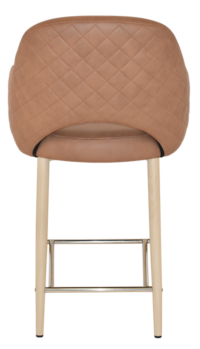 Stool Albury Arm 650 Metal Birch - Pelle/Benito