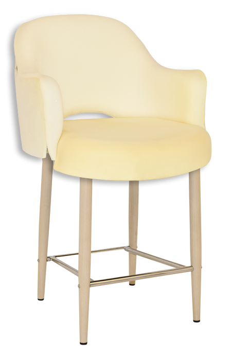 Stool Albury Arm 650 Metal Birch - Unupholstered