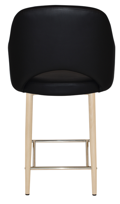 Stool Albury Arm 650 Metal Birch - Vinyl