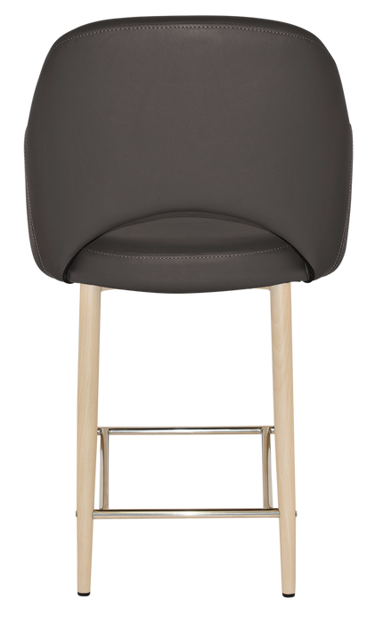 Stool Albury Arm 650 Metal Birch - Vinyl