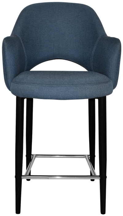 Stool Albury Arm 650 Metal Black - Gravity