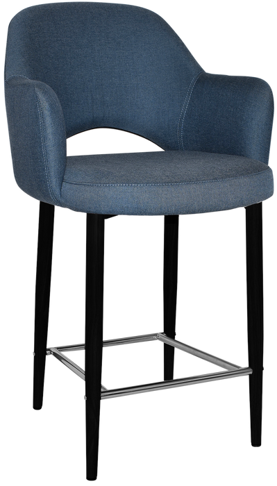 Stool Albury Arm 650 Metal Black - Gravity