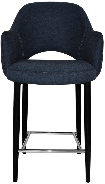 Stool Albury Arm 650 Metal Black - Gravity