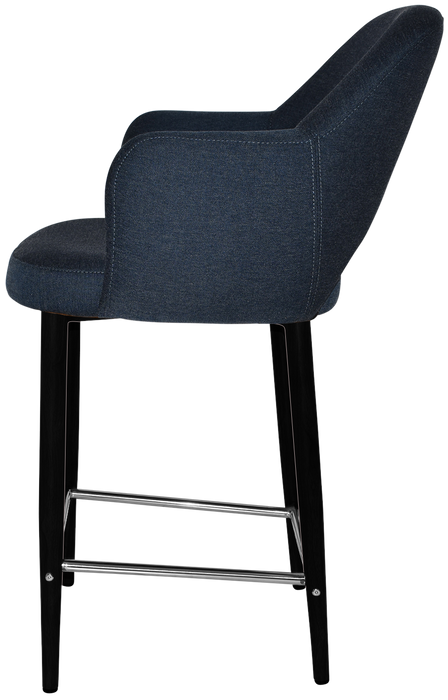 Stool Albury Arm 650 Metal Black - Gravity