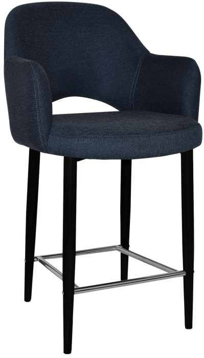 Stool Albury Arm 650 Metal Black - Gravity