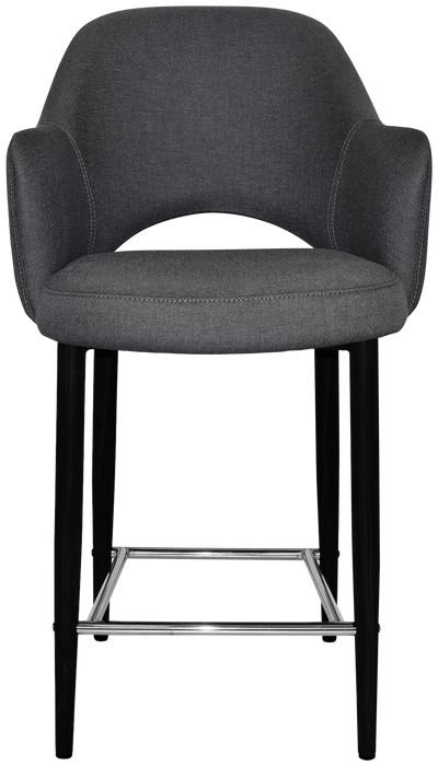 Stool Albury Arm 650 Metal Black - Gravity