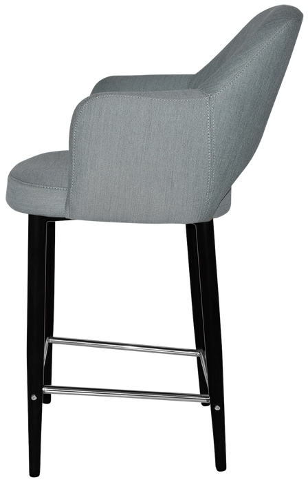 Stool Albury Arm 650 Metal Black - Gravity