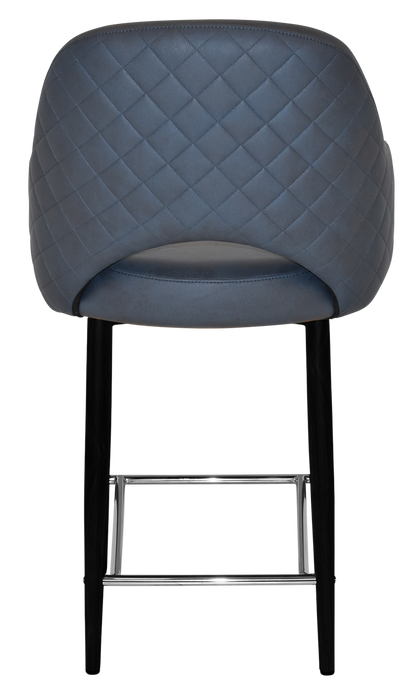 Stool Albury Arm 650 Metal Black - Pelle/Benito