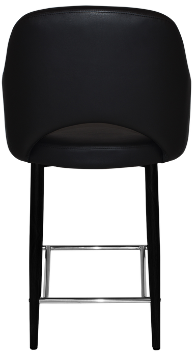 Stool Albury Arm 650 Metal Black - Vinyl