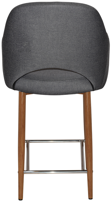 Stool Albury Arm 650 Metal Light Oak - Gravity