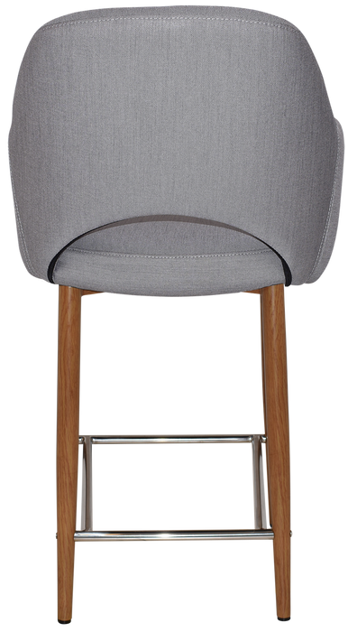 Stool Albury Arm 650 Metal Light Oak - Gravity