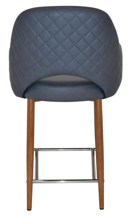 Stool Albury Arm 650 Metal Light Oak - Pelle/Benito