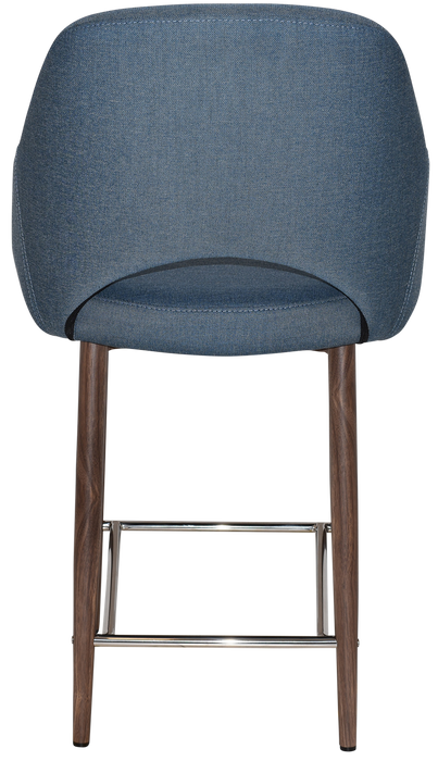 Stool Albury Arm 650 Metal Light Walnut - Gravity