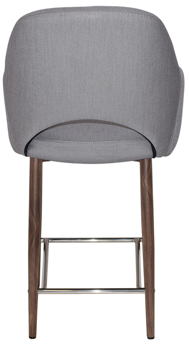 Stool Albury Arm 650 Metal Light Walnut - Gravity