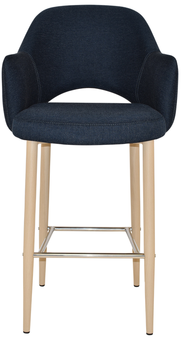 Stool Albury Arm 750 Metal Birch - Gravity