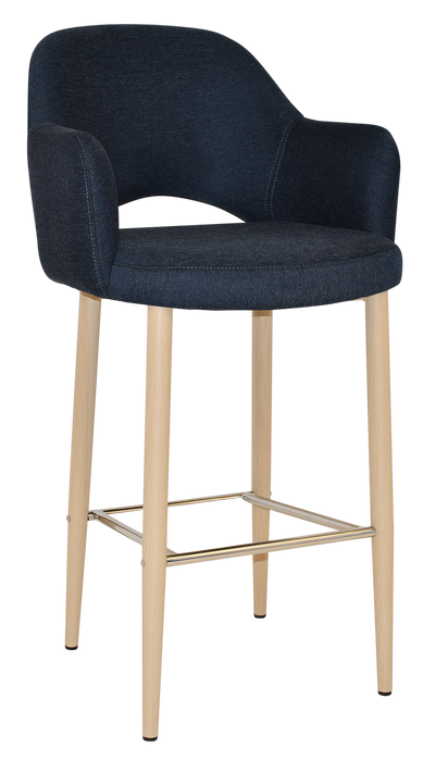 Stool Albury Arm 750 Metal Birch - Gravity