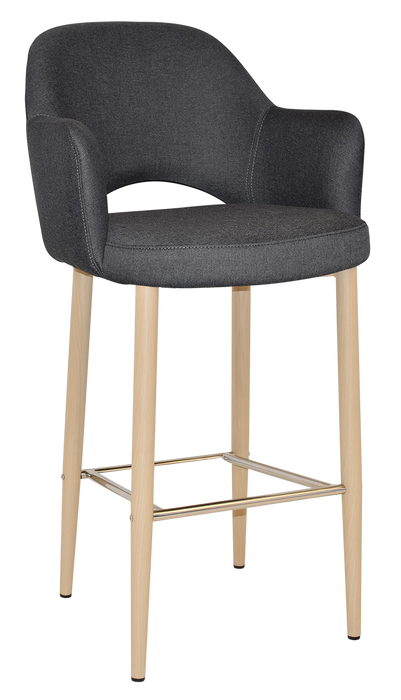 Stool Albury Arm 750 Metal Birch - Gravity