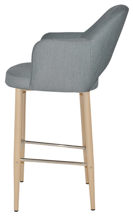 Stool Albury Arm 750 Metal Birch - Gravity