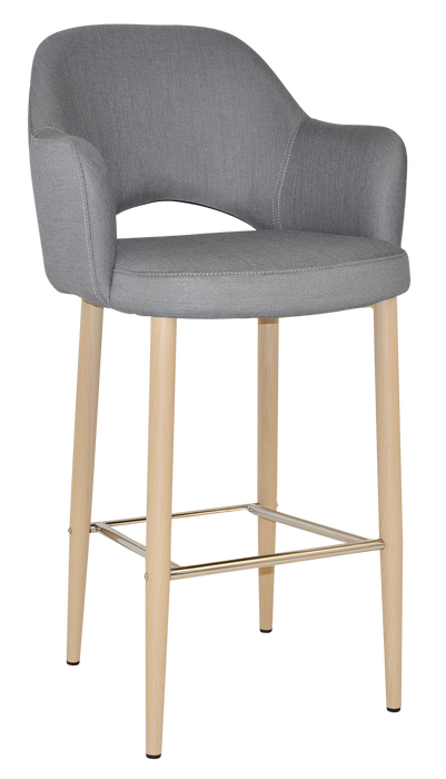 Stool Albury Arm 750 Metal Birch - Gravity