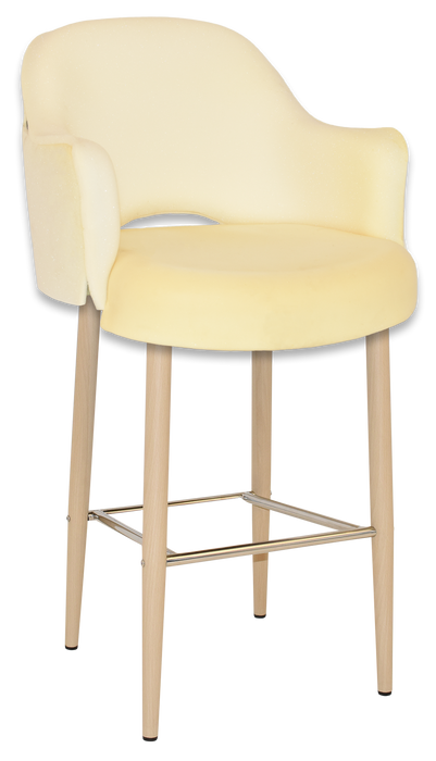 Stool Albury Arm 750 Metal Birch - Unupholstered