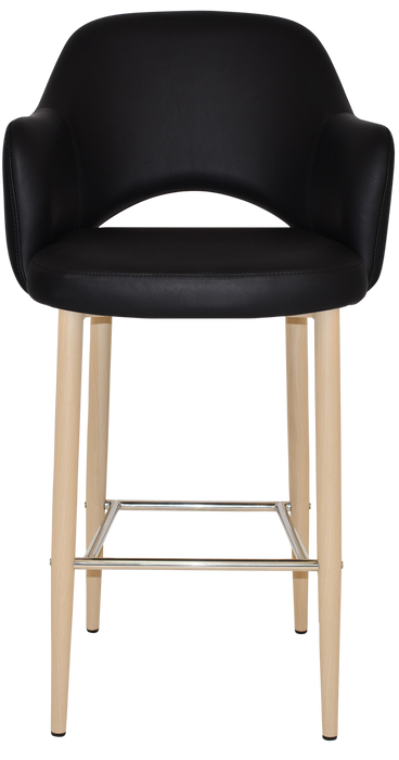 Stool Albury Arm 750 Metal Birch - Vinyl