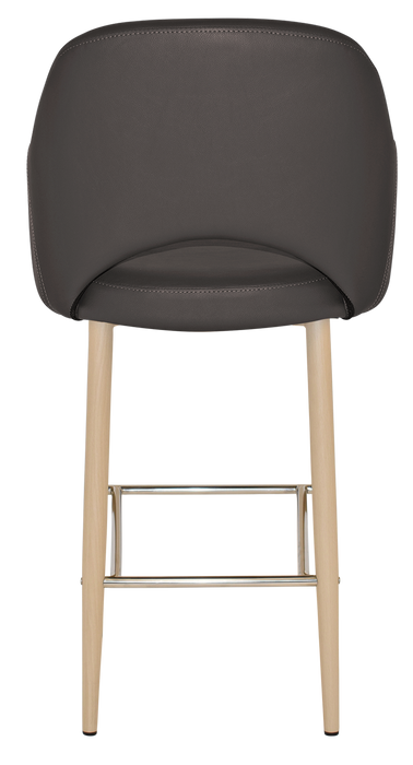 Stool Albury Arm 750 Metal Birch - Vinyl