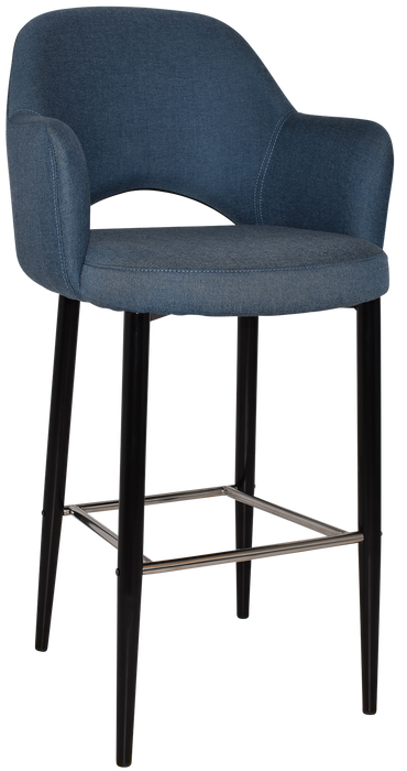 Stool Albury Arm 750 Metal Black - Gravity