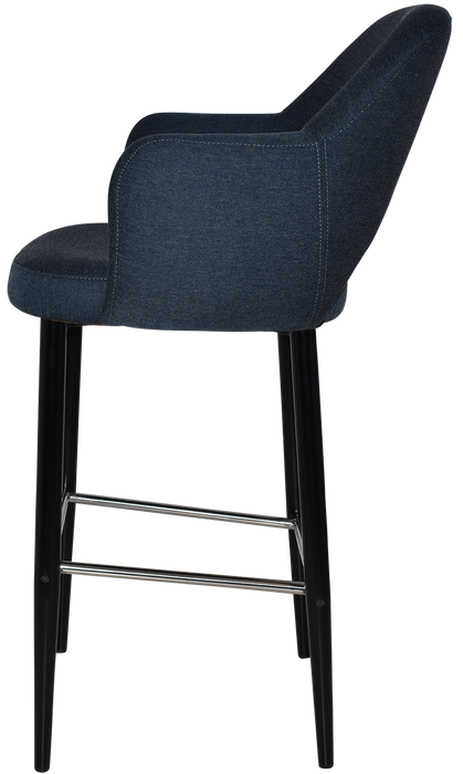 Stool Albury Arm 750 Metal Black - Gravity