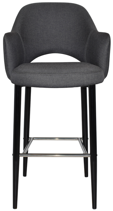 Stool Albury Arm 750 Metal Black - Gravity