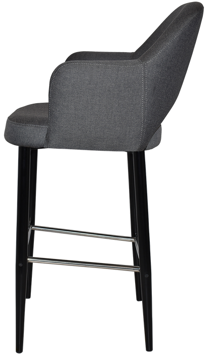 Stool Albury Arm 750 Metal Black - Gravity