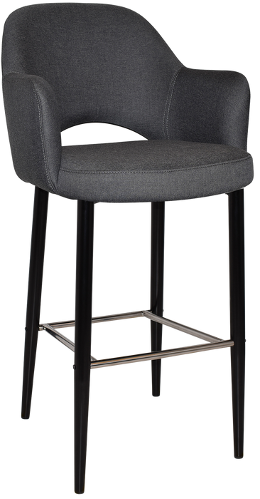 Stool Albury Arm 750 Metal Black - Gravity