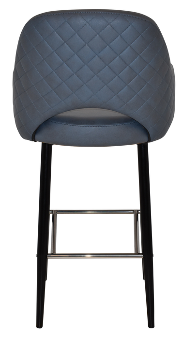 Stool Albury Arm 750 Metal Black - Pelle/Benito