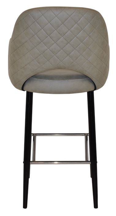 Stool Albury Arm 750 Metal Black - Pelle/Benito