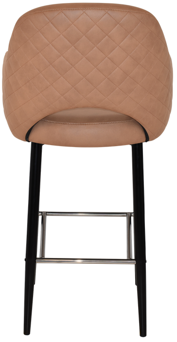 Stool Albury Arm 750 Metal Black - Pelle/Benito