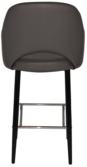 Stool Albury Arm 750 Metal Black - Vinyl