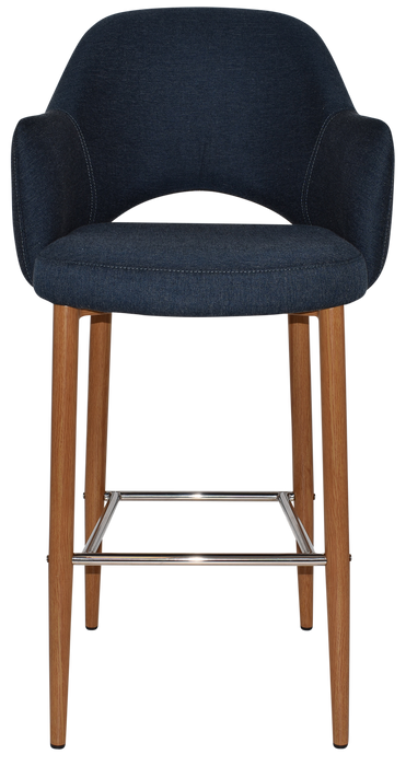 Stool Albury Arm 750 Metal Light Oak - Gravity