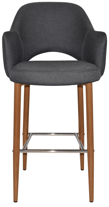 Stool Albury Arm 750 Metal Light Oak - Gravity