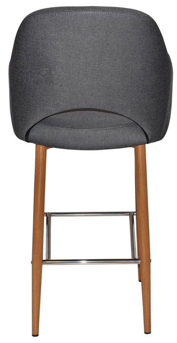 Stool Albury Arm 750 Metal Light Oak - Gravity