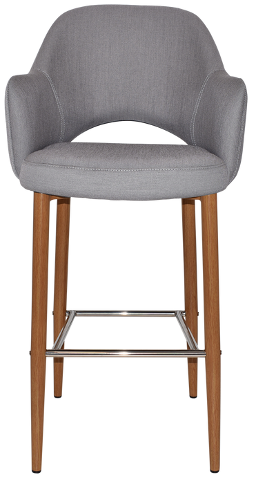 Stool Albury Arm 750 Metal Light Oak - Gravity