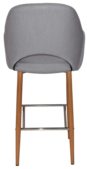 Stool Albury Arm 750 Metal Light Oak - Gravity