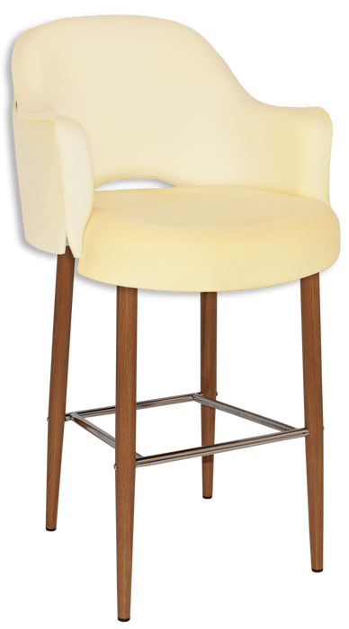 Stool Albury Arm 750 Metal Light Oak - Unupholstered