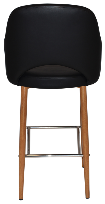 Stool Albury Arm 750 Metal Light Oak - Vinyl