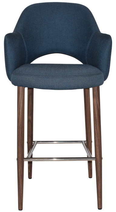 Stool Albury Arm 750 Metal Light Walnut - Gravity